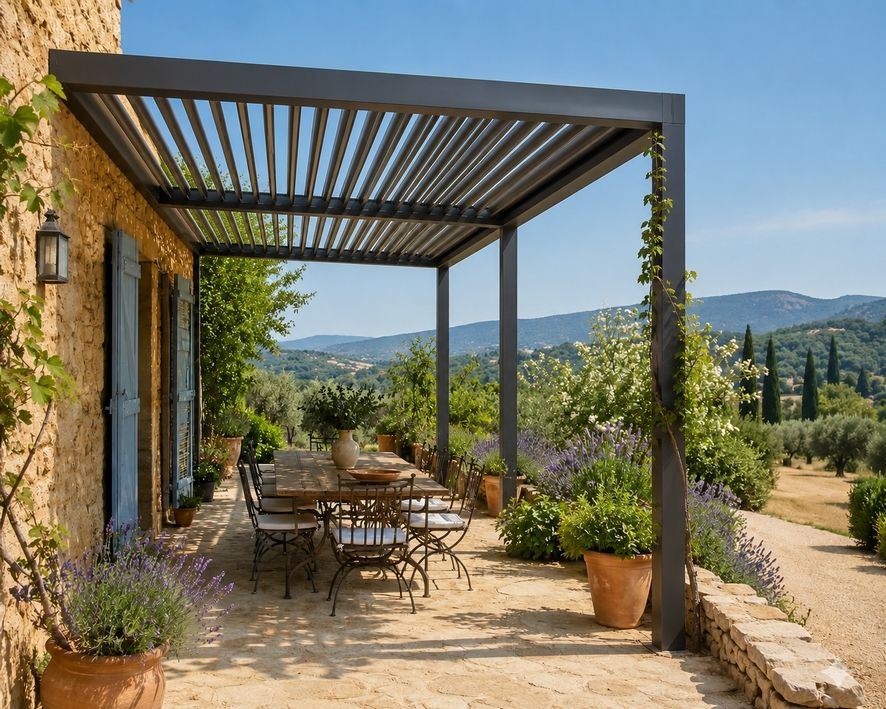 Pergola végétale vs pergola aluminium moderne